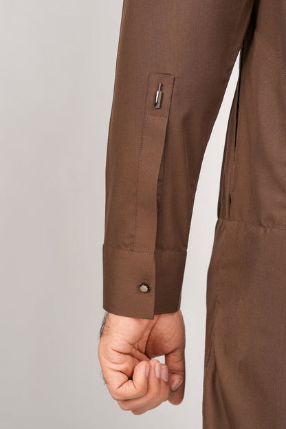 Choclate brown kameez shlawar  high quality